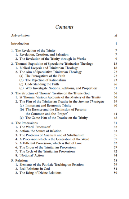 The Trinitarian Theology of St Thomas Aquinas | e-Book VIP